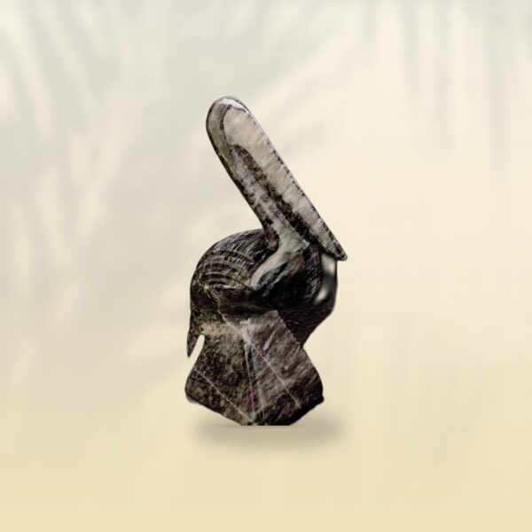 Hand-carved marble pelican from the original Trinity catalogue