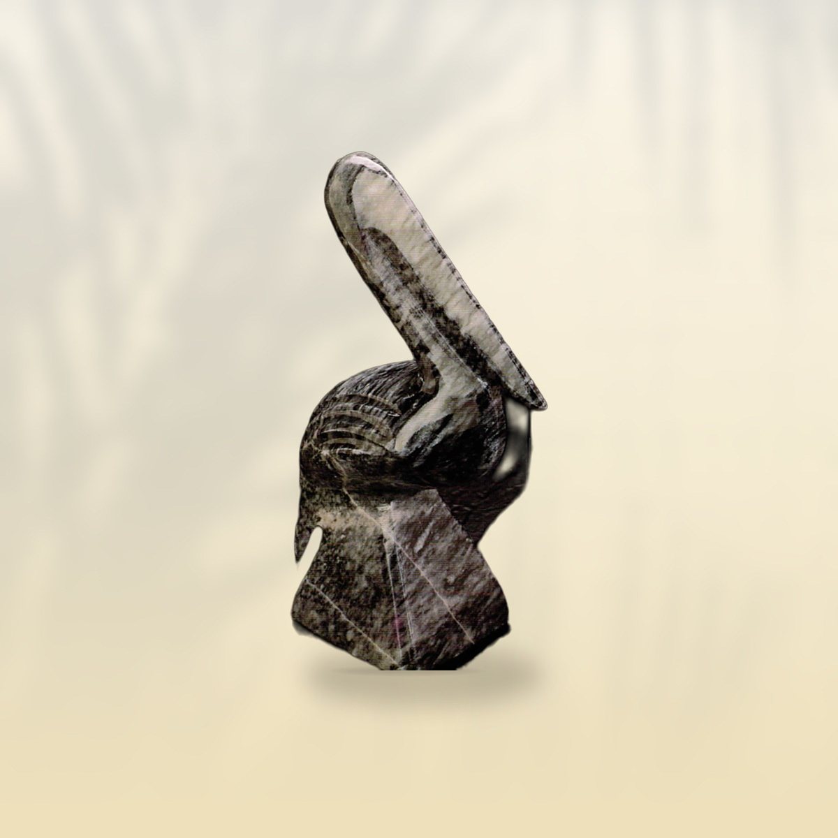 Hand-carved marble pelican from the original Trinity catalogue